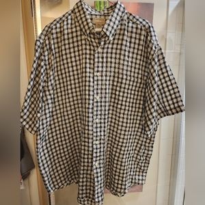 NWOT Men' Wrinkle Free Nature's Issue Short Sleeve XXL